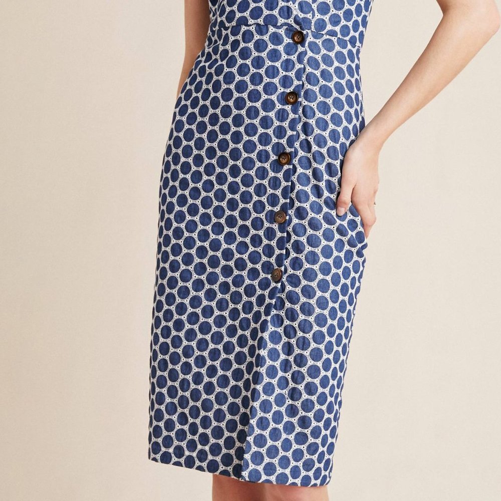 Anthropologie Morin Button-Front Dress - Picture 11 of 13